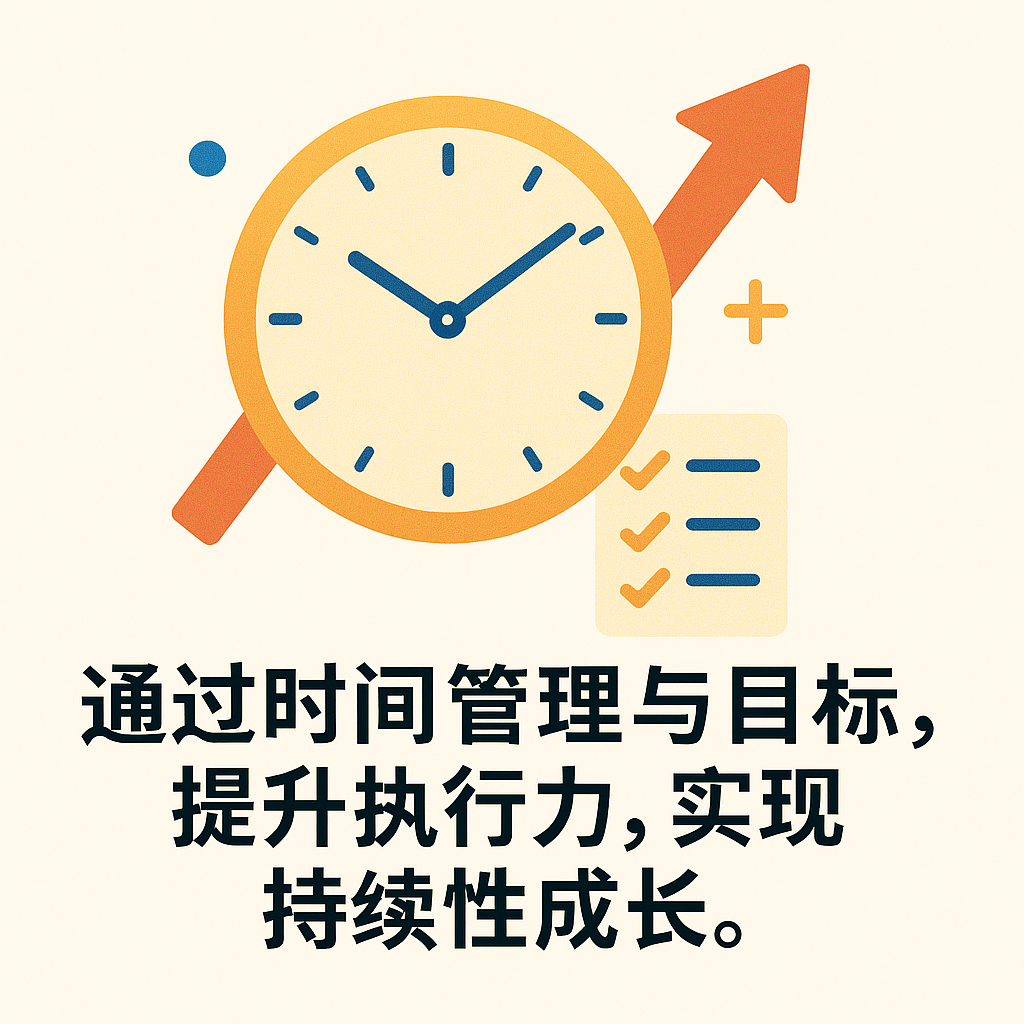 通过时间管理与目标设定，提升执行力，实现持续性成长。
